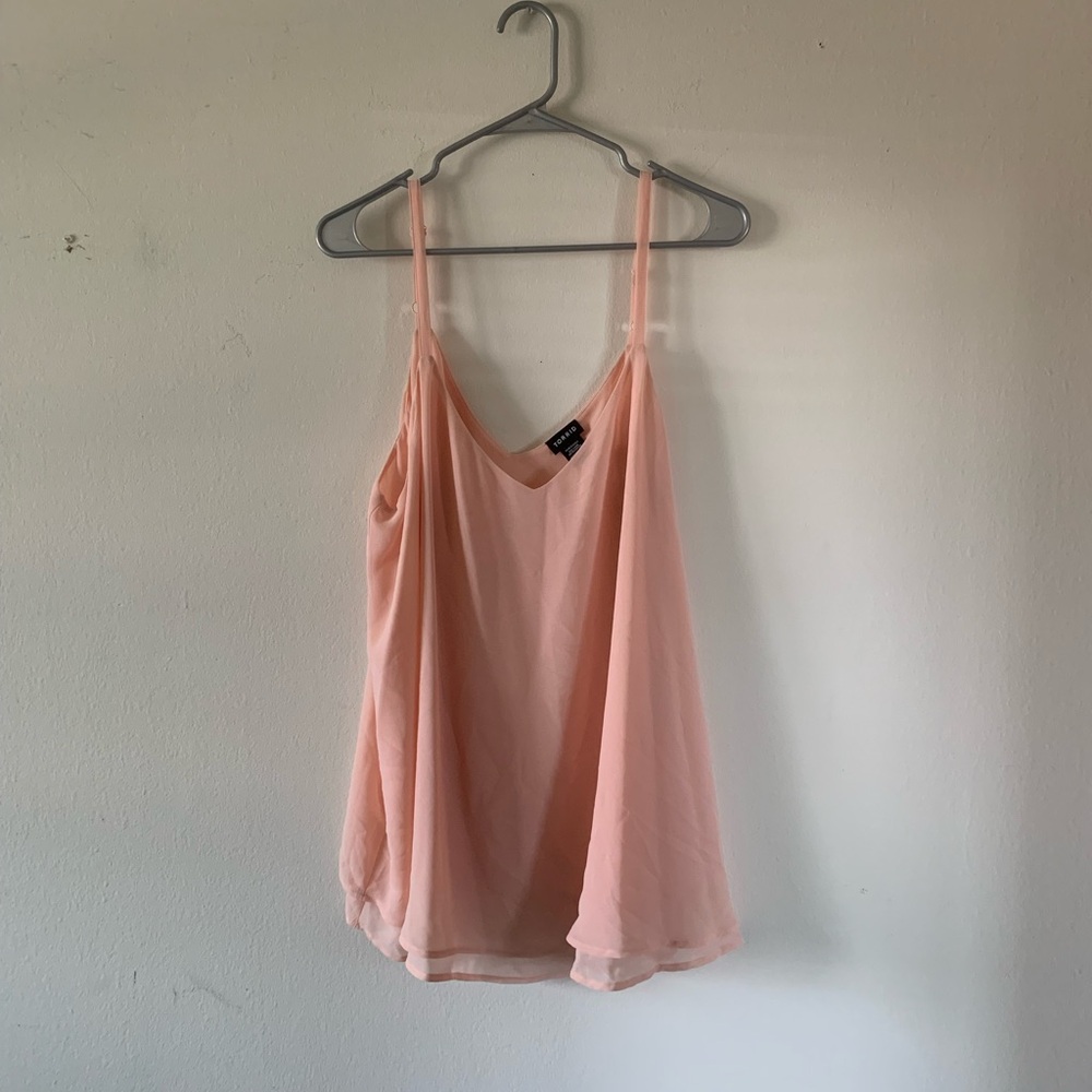 Torrid Light Pink V-Neck Blouse
